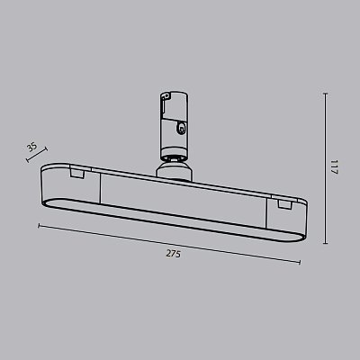 изображение Трековый светильник Technical TR202-1-10W3K-B