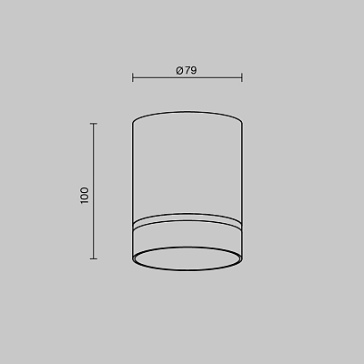 изображение Потолочный светильник Technical C085CL-9W4K-B