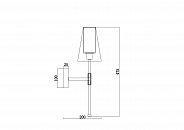 Настенный светильник (бра) Freya FR5196WL-01BBS