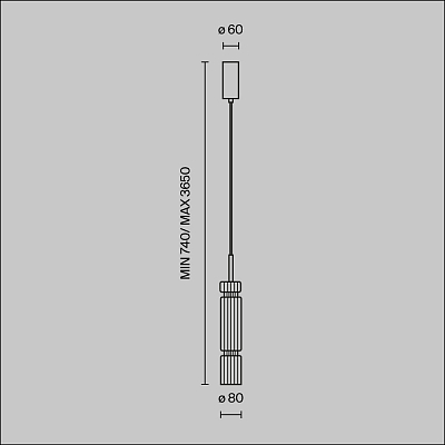 изображение Подвесной светильник Maytoni MOD272PL-L12B3K1