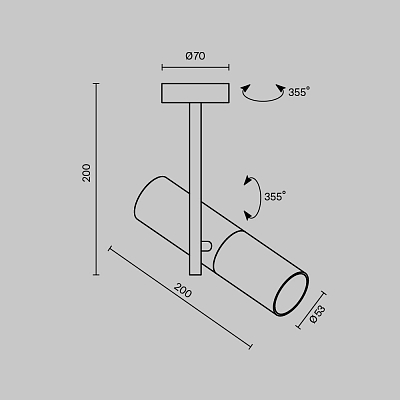 изображение Потолочный светильник Technical C020CL-01B