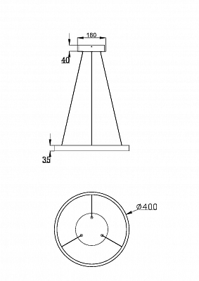 фото Подвесной светильник Maytoni MOD058PL-L22BK