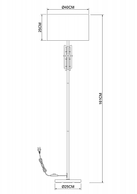 фото Торшер Arte Lamp Taygeta A4097PN-1CC