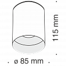 Потолочный светильник Technical C014CL-01W