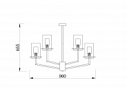Подвесной светильник Freya FR5206PL-09FG