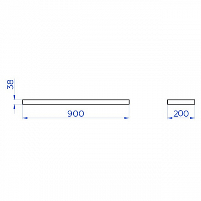 фото Полка Long 90 белый