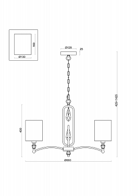 фото Подвесной светильник Freya FR1007PL-05BS