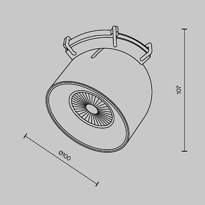 фото Подвесной светильник Technical TR124B-12W3K-M-B