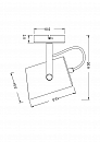 Настенный светильник (бра) Freya FR4004WL-01WB