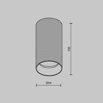 изображение Потолочный светильник Technical C080CL-01-GU10-B