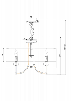 изображение Подвесной светильник Maytoni ARM006PL-06G