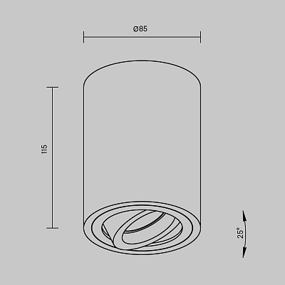 фотография Потолочный светильник Technical C016CL-01B