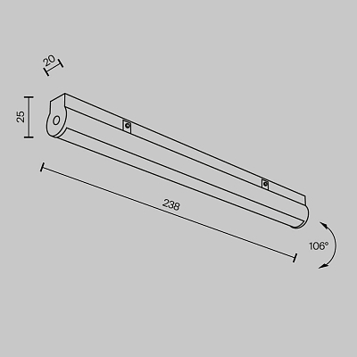 фото Трековый светильник Technical TR183-1-12WTW-B