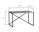 Стол письменный Мальборк Кросс Мини Смоук