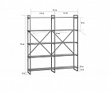 Стеллаж Мальборк 160 Смоук