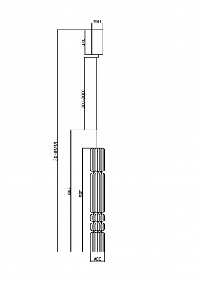 фото Подвесной светильник Maytoni MOD272PL-L12BS3K