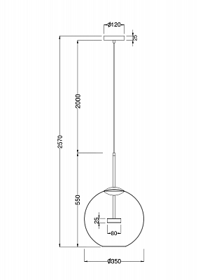 изображение Подвесной светильник Maytoni MOD056PL-L12G3K