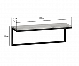 Полка подвесная Мальборк Флэт Смоук