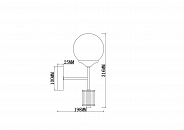 Настенный светильник (бра) Freya FR5185WL-01BS