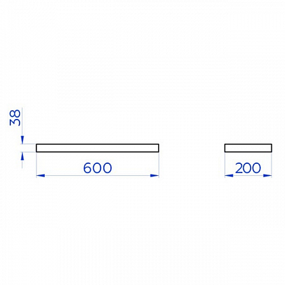 фотография Полка Long 60 белый