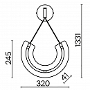 Настенный светильник (бра) Maytoni P091WL-L18G3K