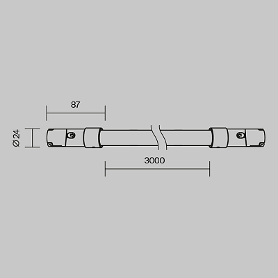 фотография Трековый светильник Technical TR209-1-48W3K-B